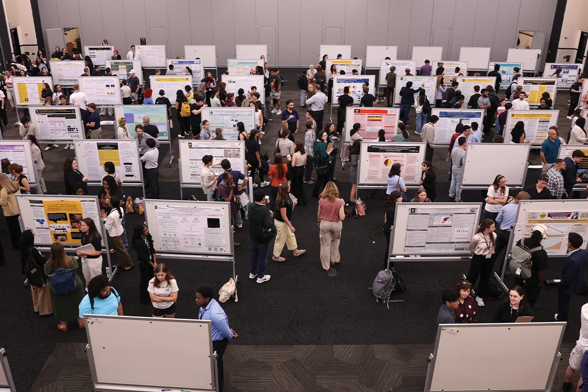 Knights across all disciplines presented work during Student Research Week.