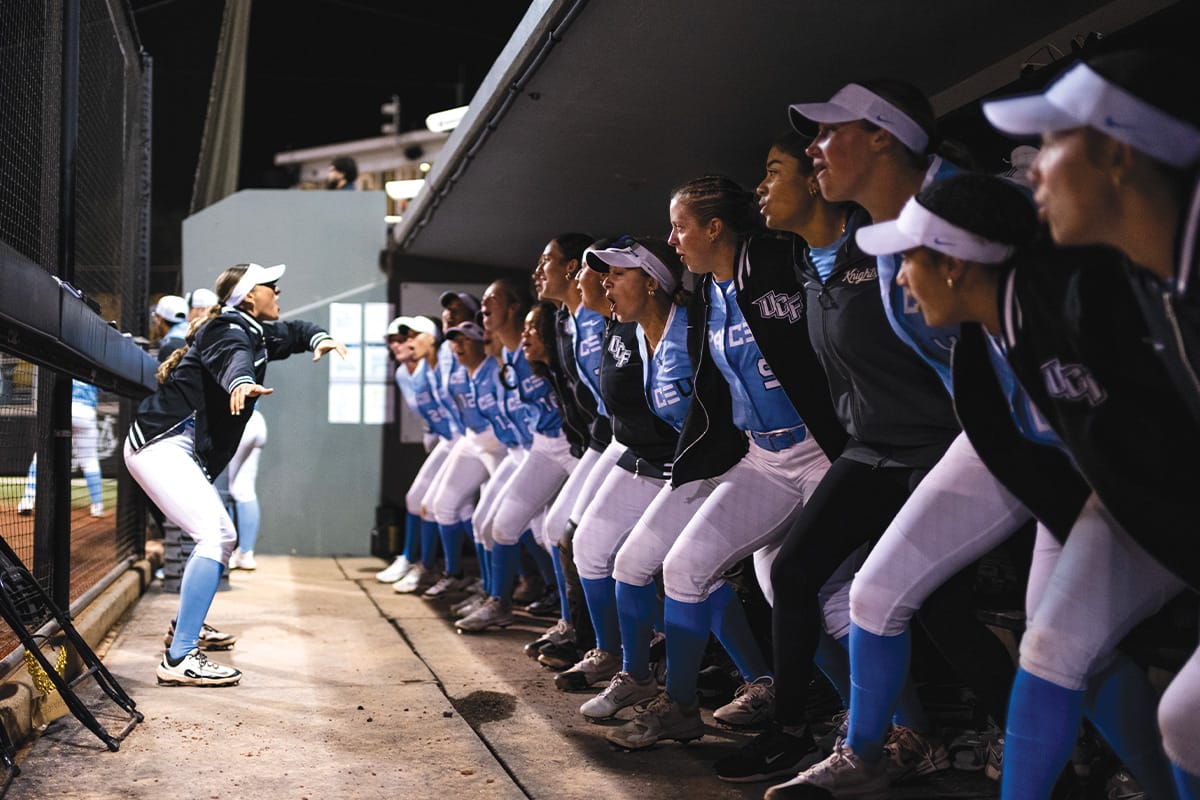 The UCF softball team clinched the program’s 900th victory during its final day of the Charge On Classic, propelling the Knights into the national rankings.