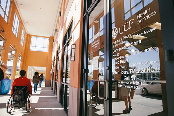 The UCF Health Services office exterior